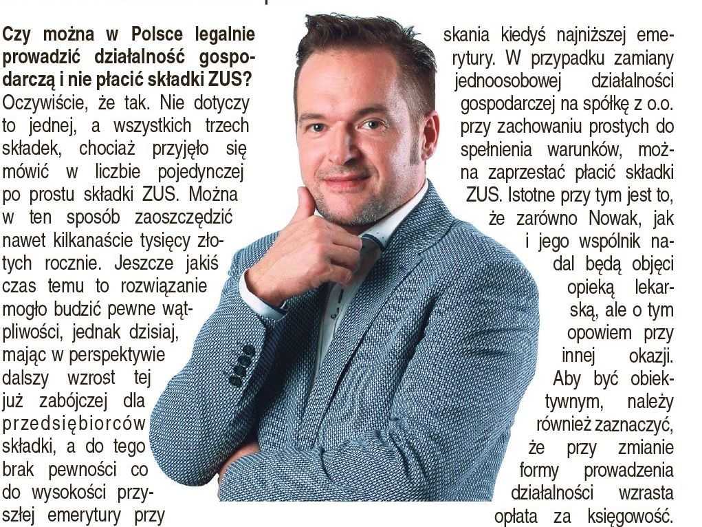 Read more about the article Działalność gospodarcza bez ZUS